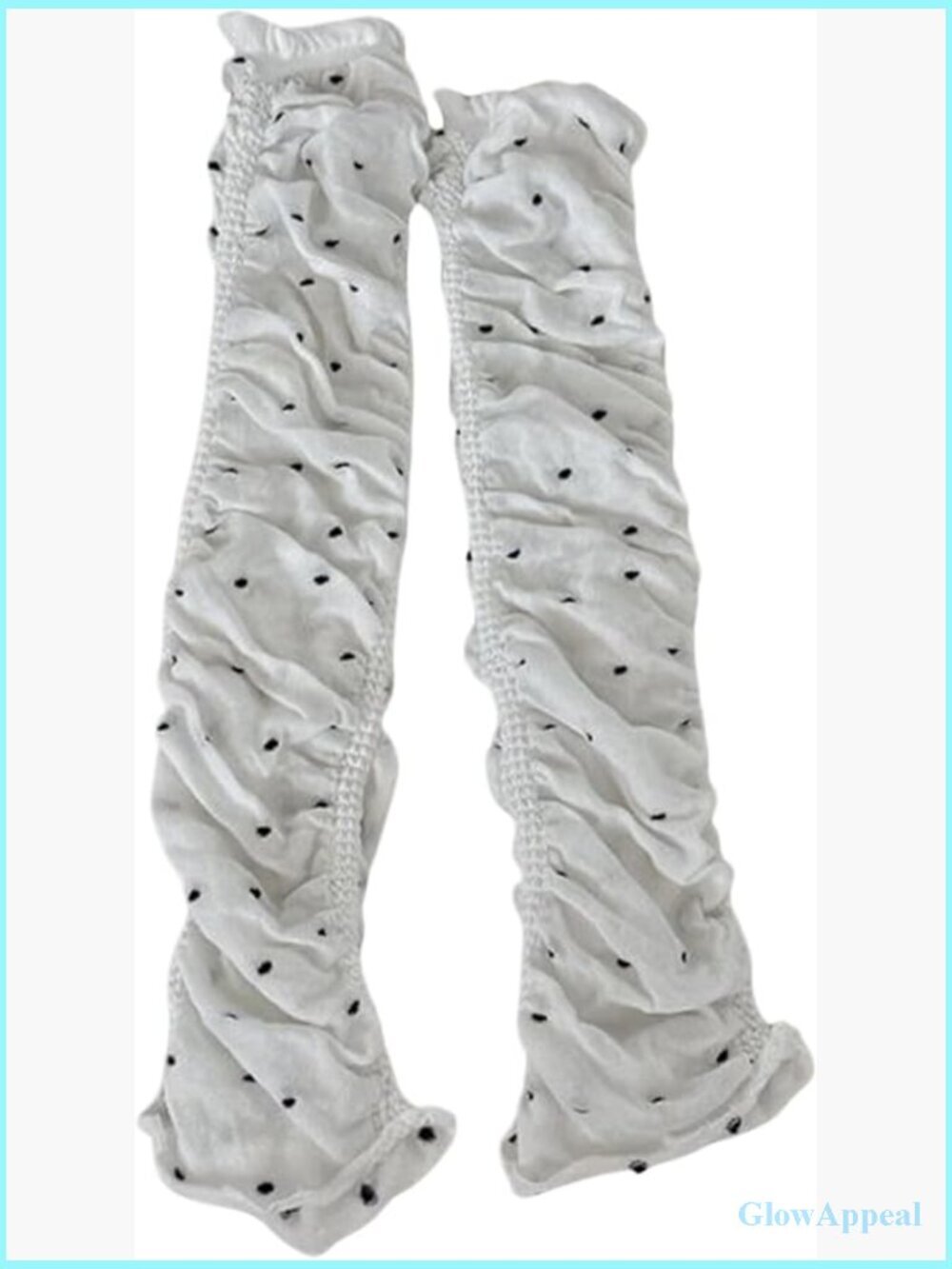Polka Dot Ruched Leg Warmers Y2K Boot Socks Kawaii Funky